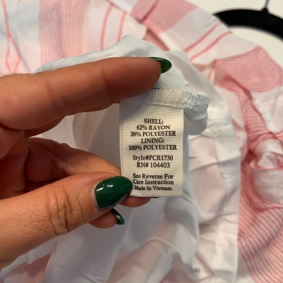 NWT Perch by Blu Pepper Pink Embroidered Ruffle Sleeve Mini Dress Size XL - Picture 5 of 8